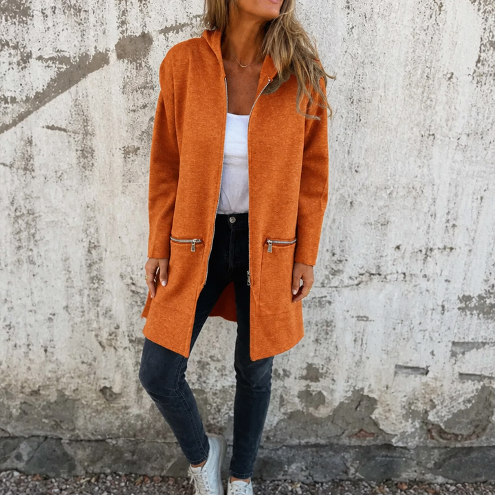 Hudson & Parker - Longline Open-Front Hooded Cardigan