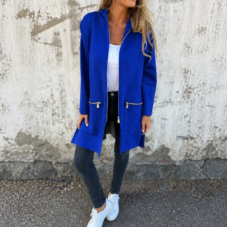 Hudson & Parker - Longline Open-Front Hooded Cardigan