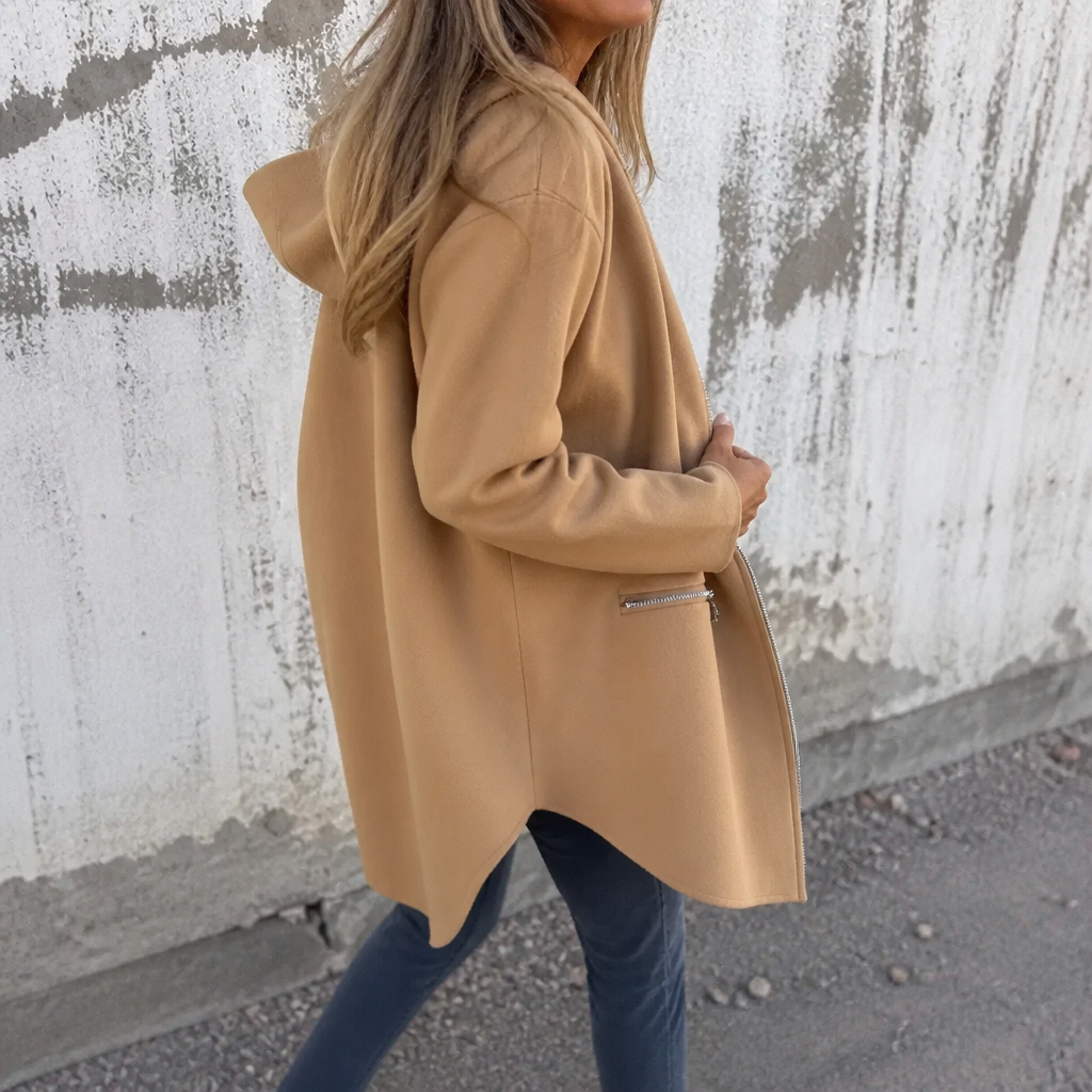 Hudson & Parker - Longline Open-Front Hooded Cardigan