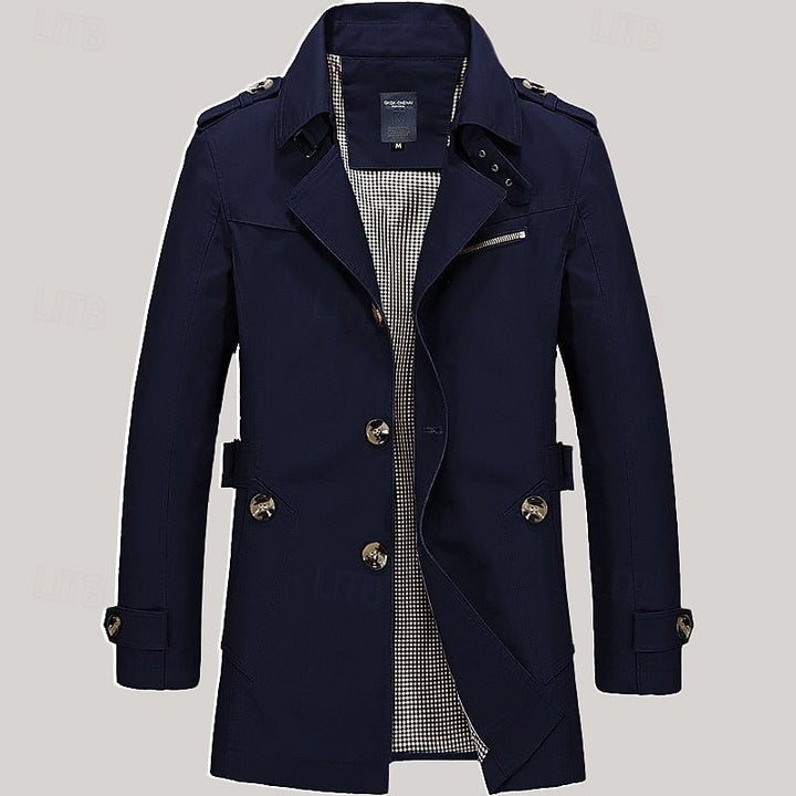 Leonard | Refined Single-Breasted Trench Coat