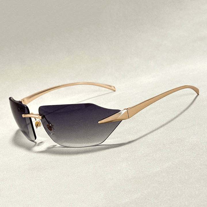 Golden Rimless Shades