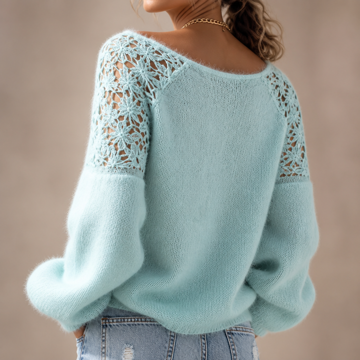 Hudson & Parker - Lace-Knit Look Sweater That Looks Elevated, Not Plain