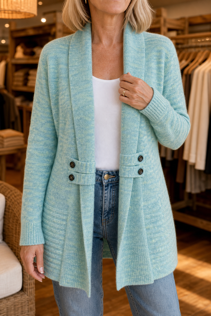 Hudson & Parker - Double-Breasted Belted Knit Cardigan