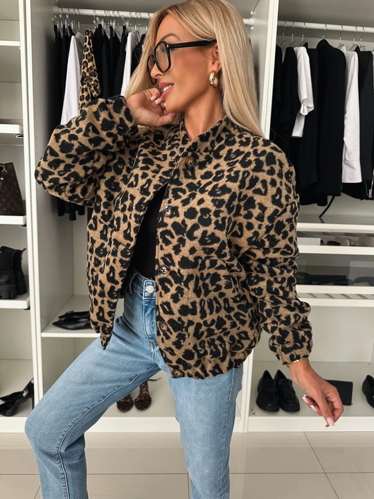 Elodie | Stylish Leopard Print Jacket