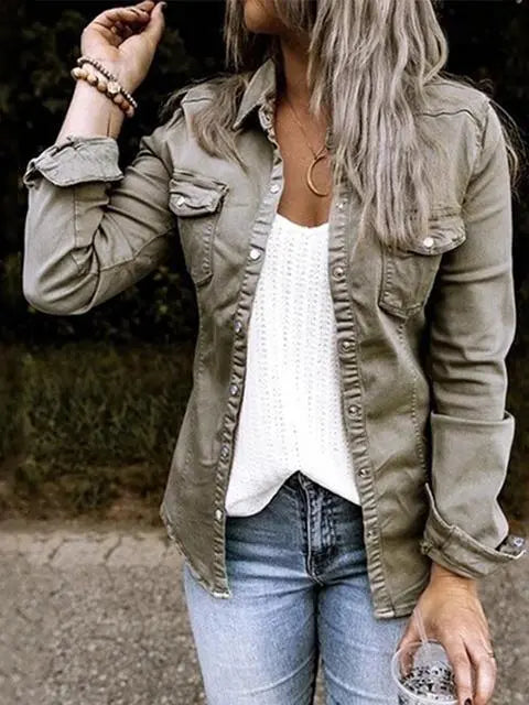 Molly | Casual Button-Down Utility Shirt