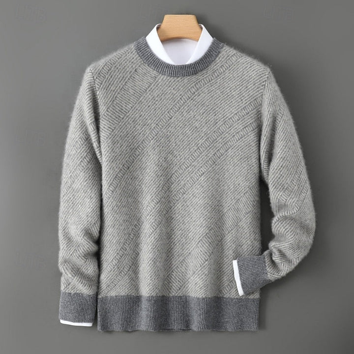 Gareth | Textured Crew Neck Sweater