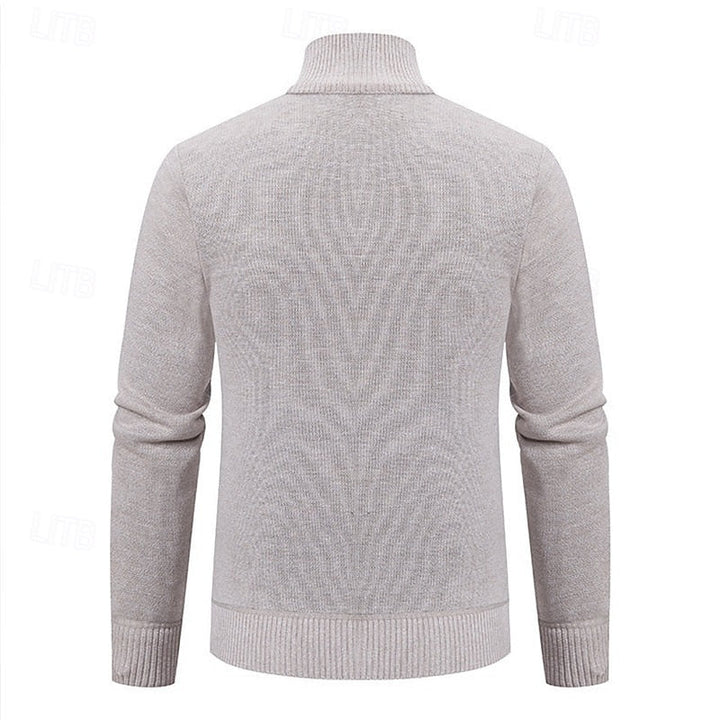 Bernard | Textured Zip-Up Cardigan