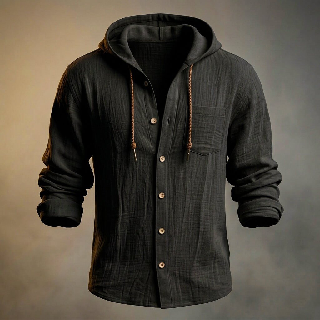 Miles Linen Hooded Jacket