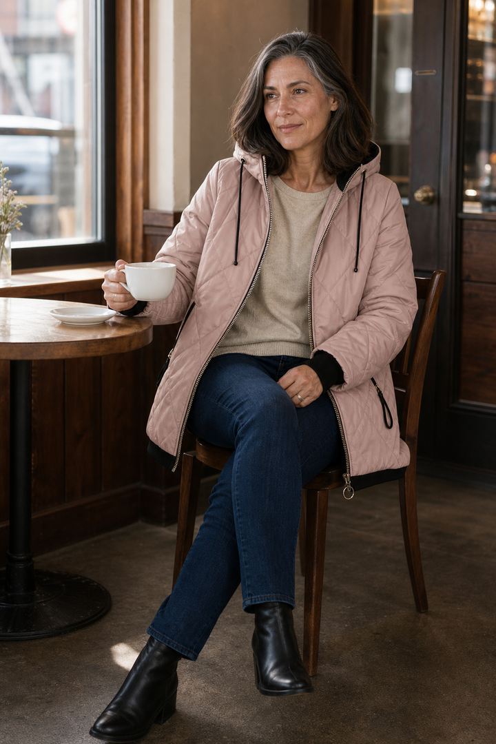 Hudson & Parker - Quilted Hooded Zip-Front Jacket