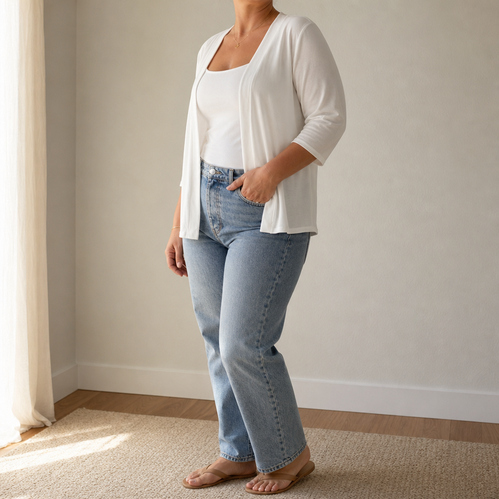 Hudson & Parker - Semi-Sheer Open-Front Knit Cardigan