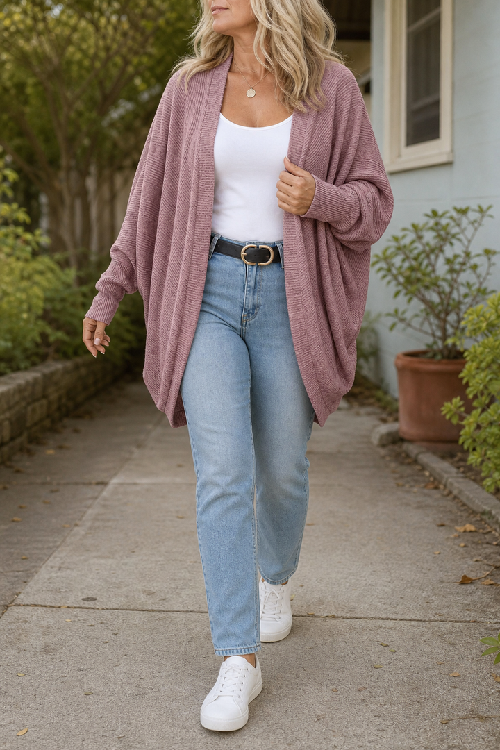 Hudson & Parker - Batwing Sleeve Open-Front Knit Cardigan