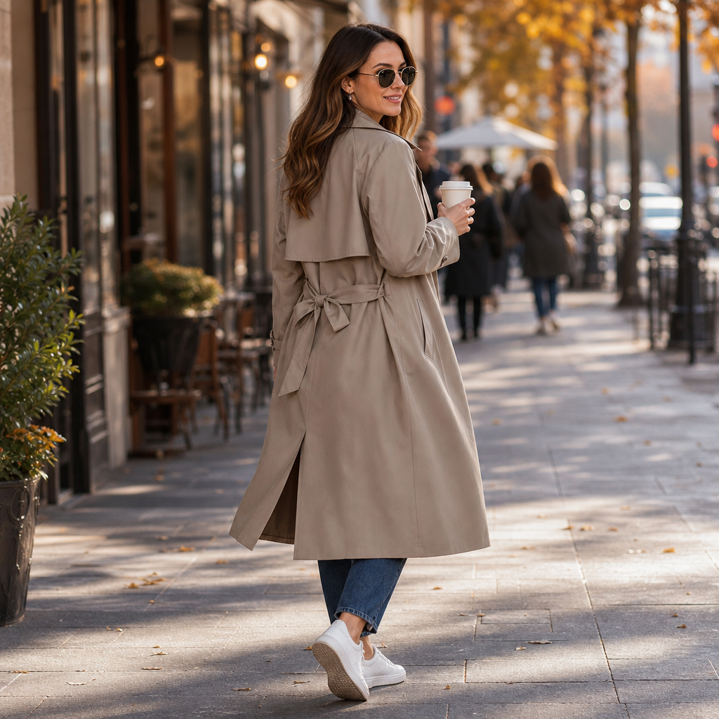 Hudson & Parker - Belted Double-Breasted Trench Coat