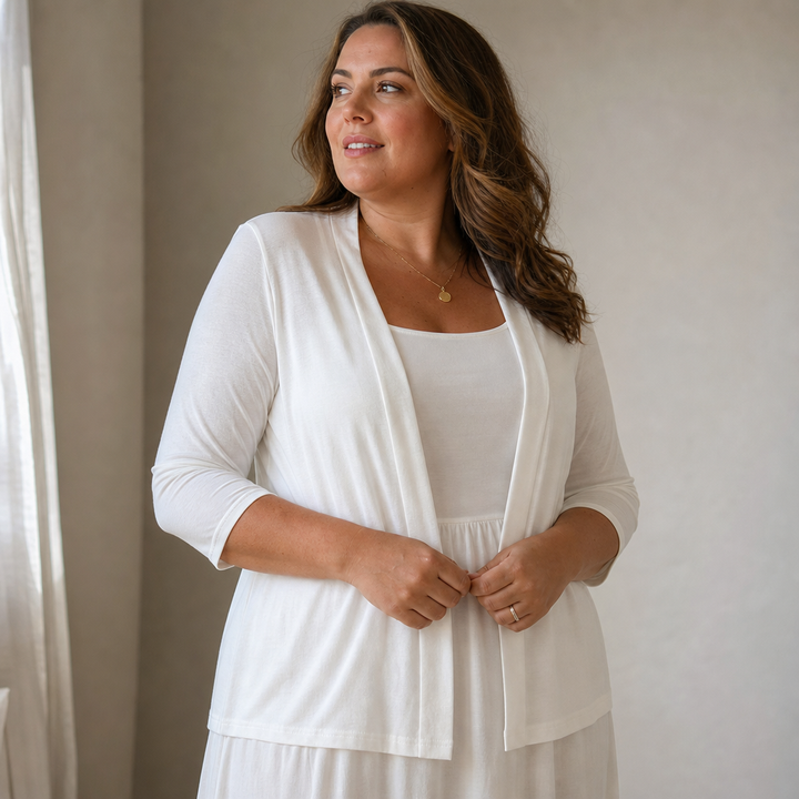 Hudson & Parker - Semi-Sheer Open-Front Knit Cardigan