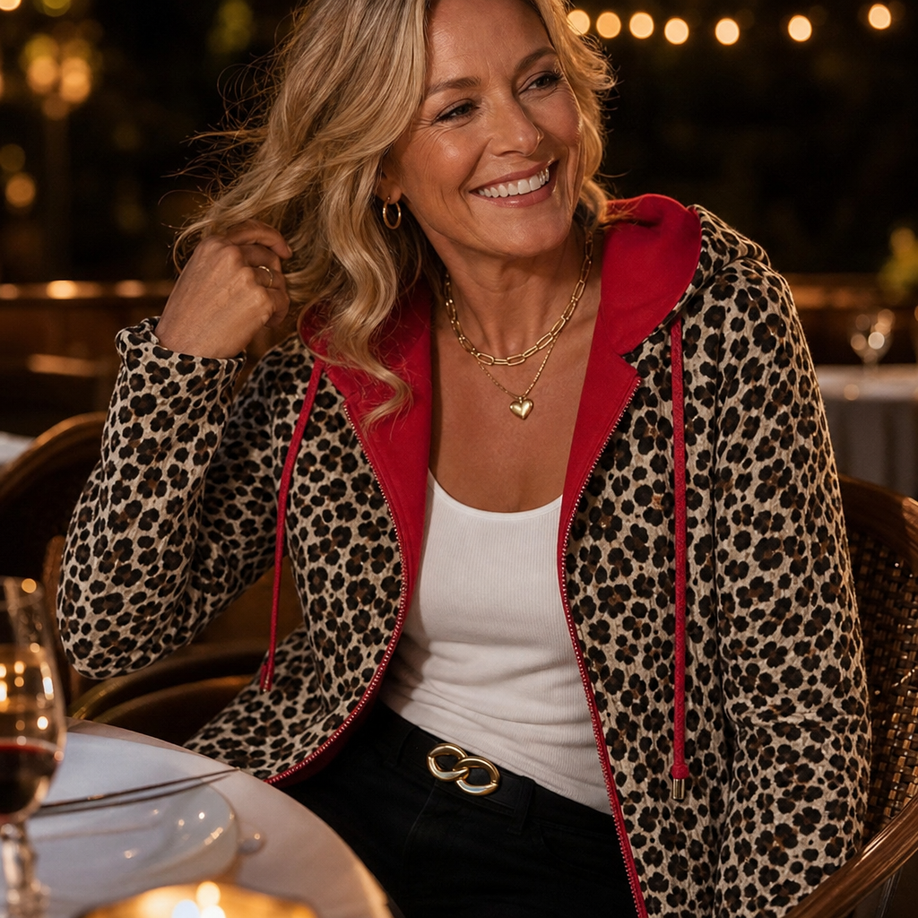 Hudson & Parker - Reversible Leopard Print Hooded Coat
