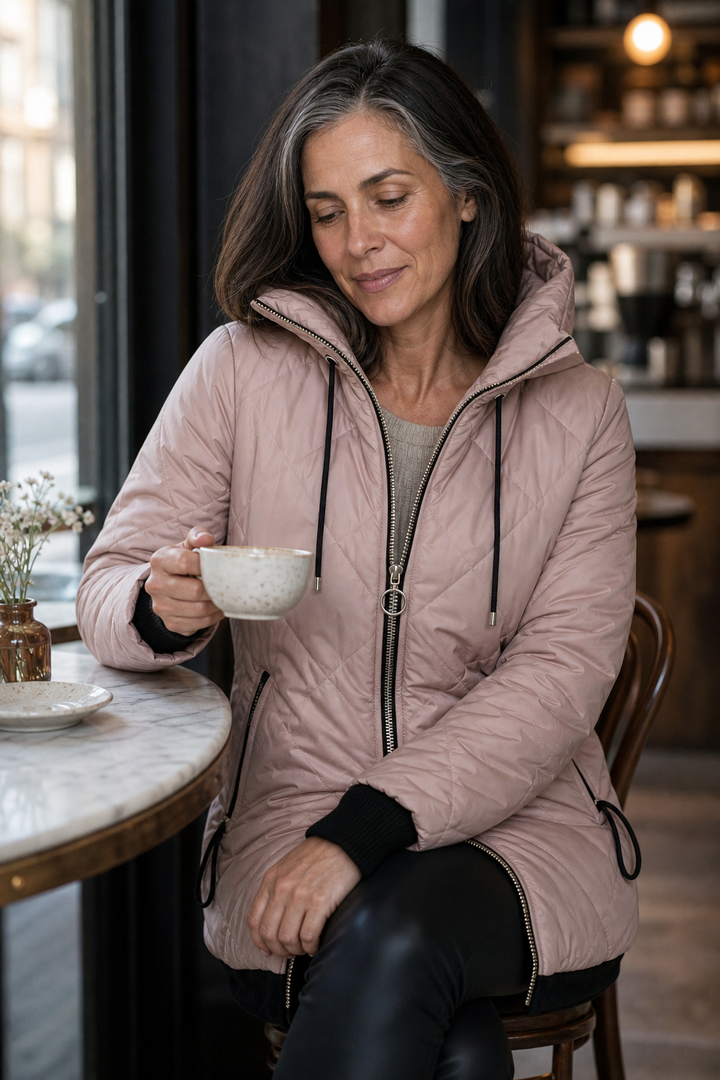 Hudson & Parker - Quilted Hooded Zip-Front Jacket