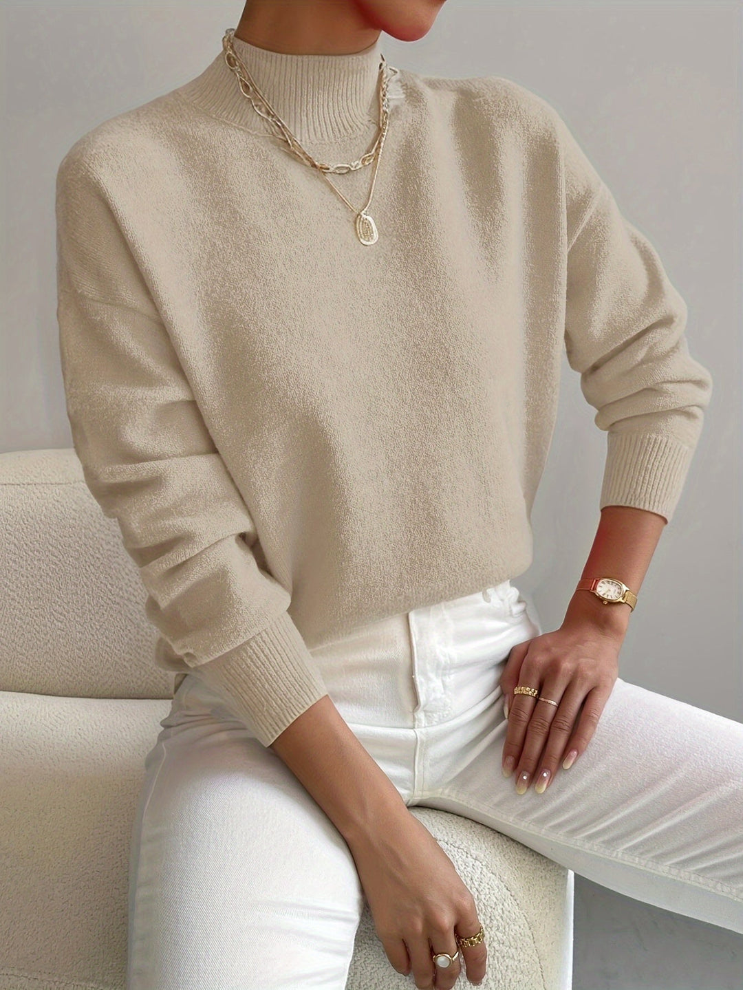Fiona | Women Elegant Comfortable Relaxed Fit Knit Sweater