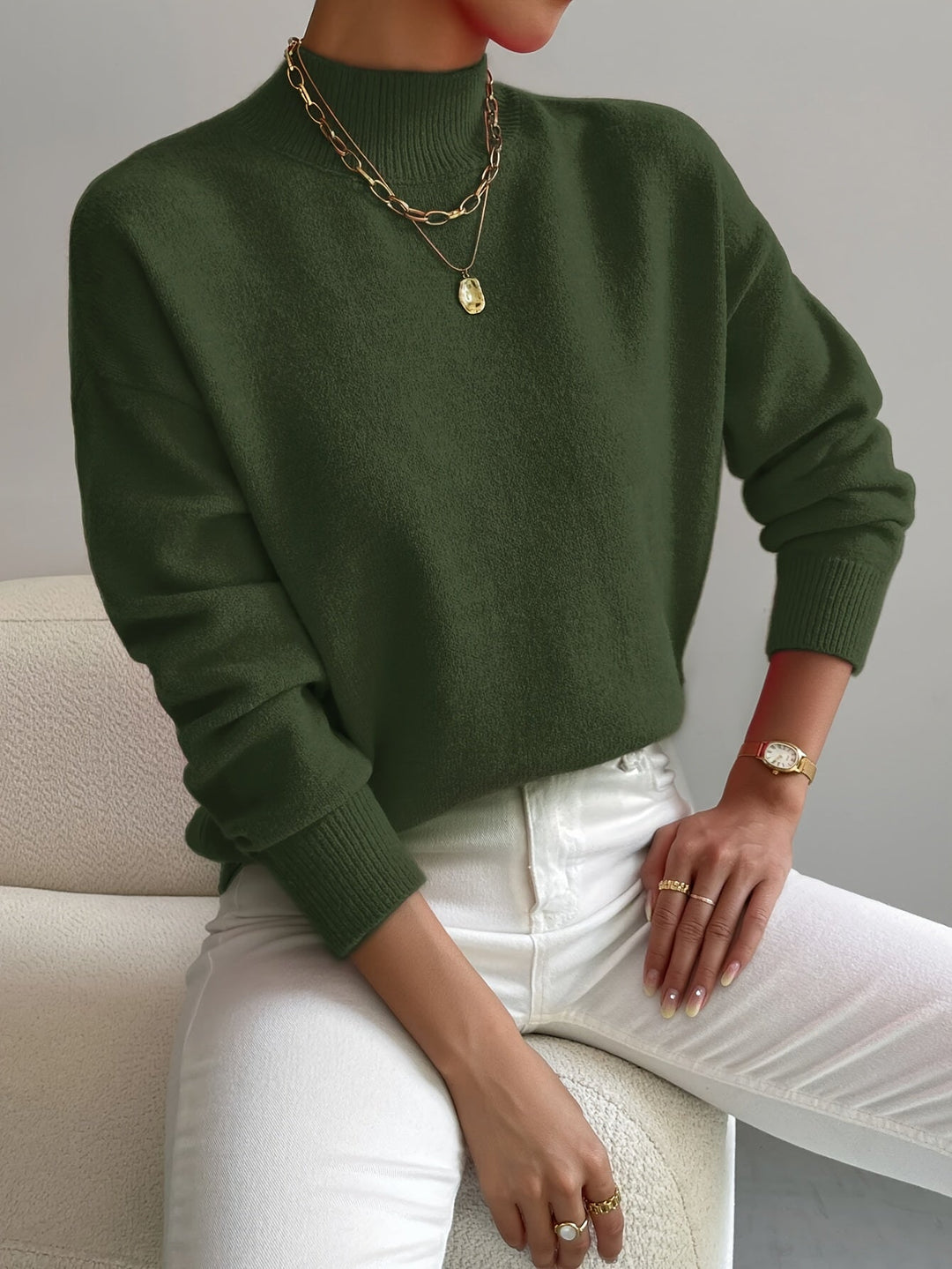 Fiona | Women Elegant Comfortable Relaxed Fit Knit Sweater