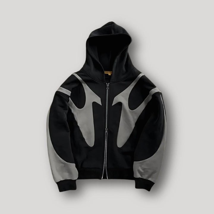 Jackson | Men's Bold Contrast-Panel Full-Zip Graphic Hoodie