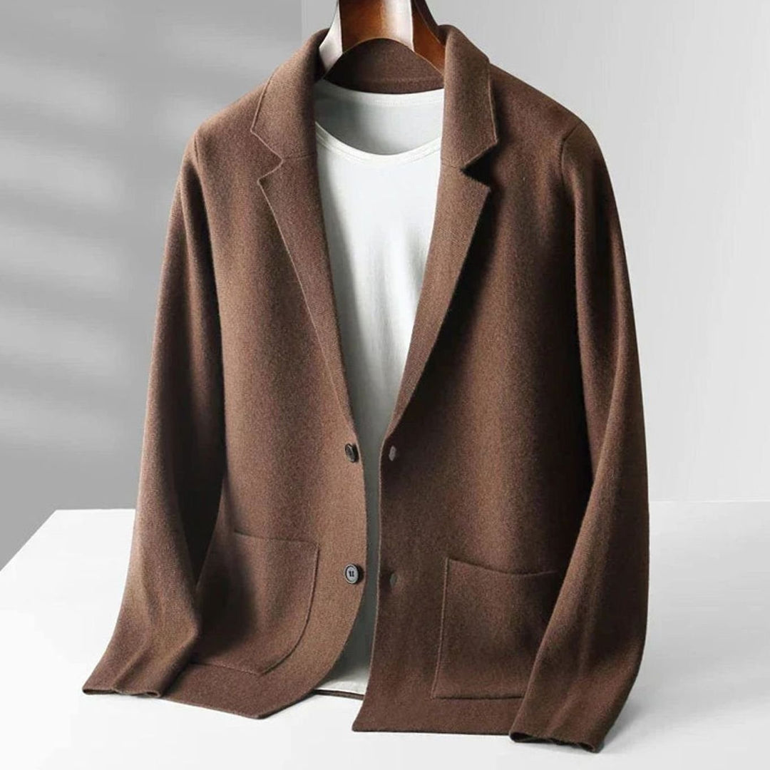 Jackson | Men's Knit Blazer-Style Mens Jumper Notch Lapel