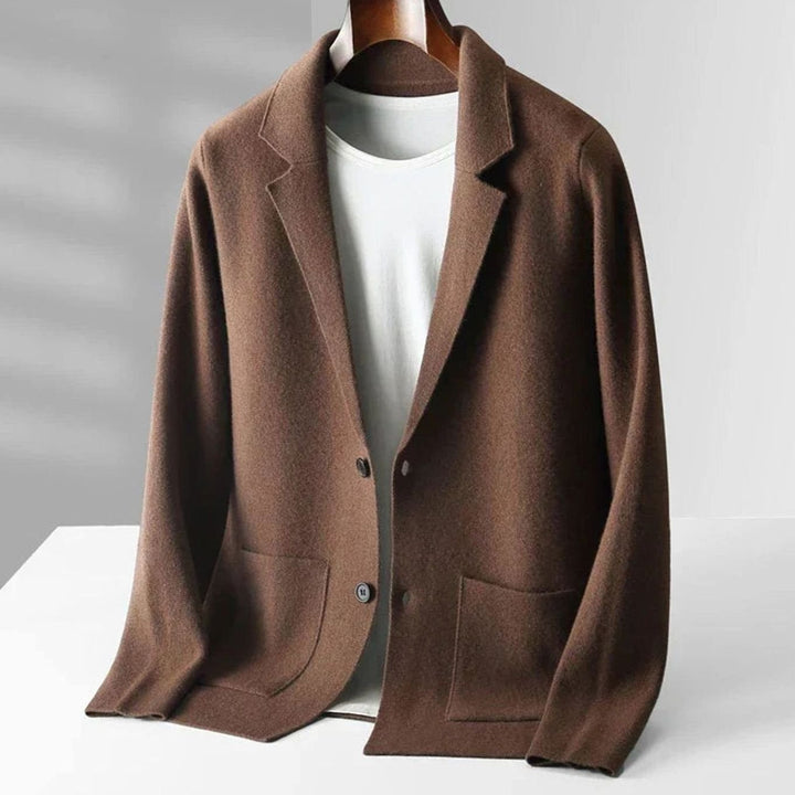 Jackson | Men's Knit Blazer-Style Mens Jumper Notch Lapel