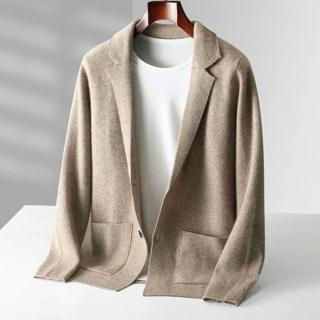 Jackson | Men's Knit Blazer-Style Mens Jumper Notch Lapel
