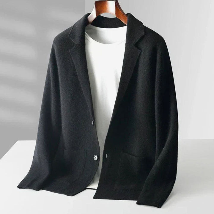Jackson | Men's Knit Blazer-Style Mens Jumper Notch Lapel