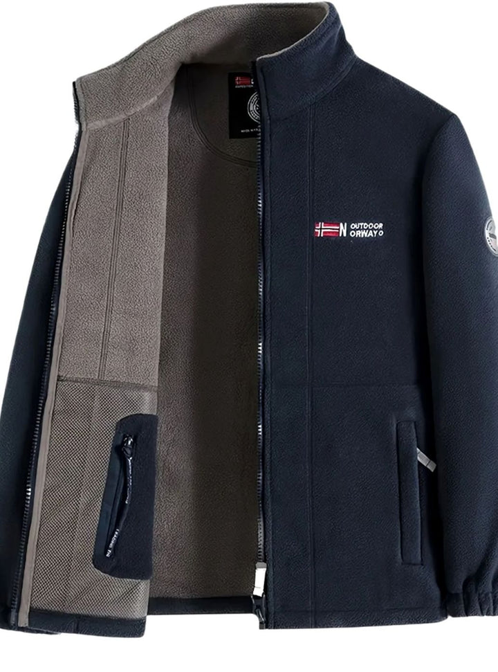 Theodore | Men's Classic Full-Zip Stand-Collar Outdoor Fleece Jacket
