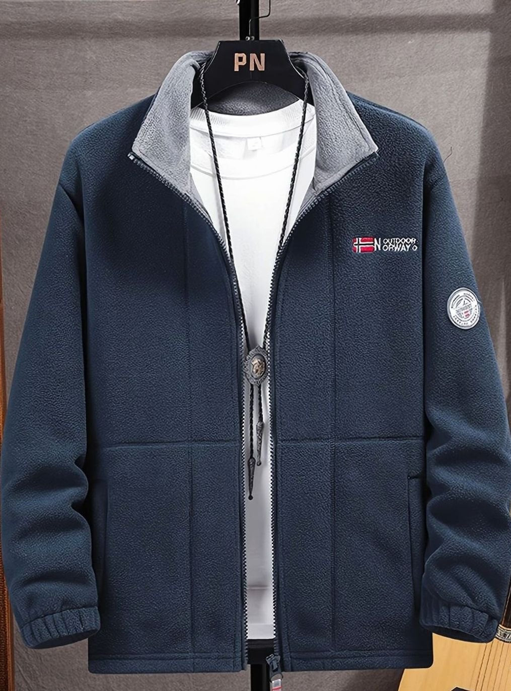 Theodore | Men's Classic Full-Zip Stand-Collar Outdoor Fleece Jacket