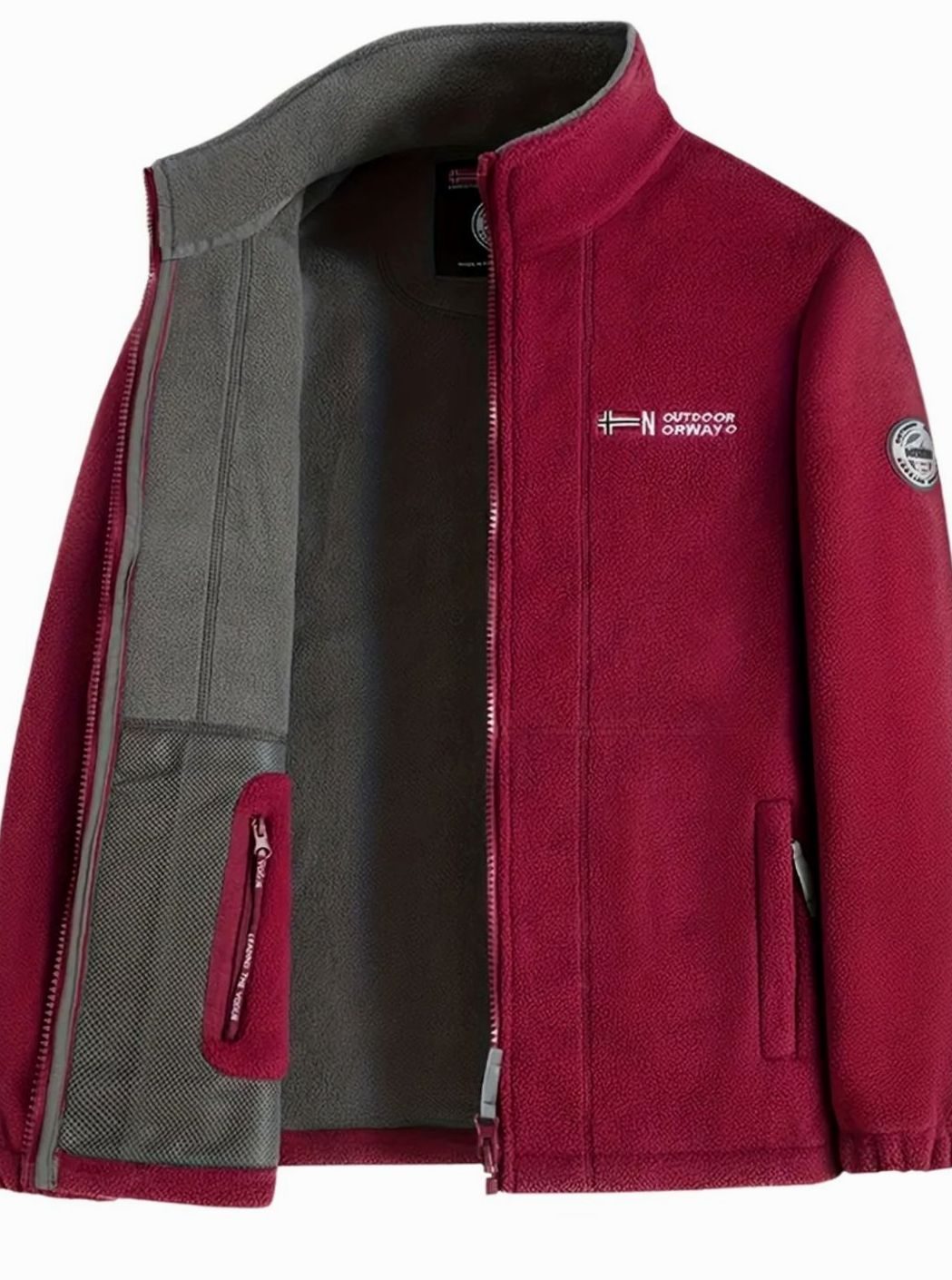 Theodore | Men's Classic Full-Zip Stand-Collar Outdoor Fleece Jacket