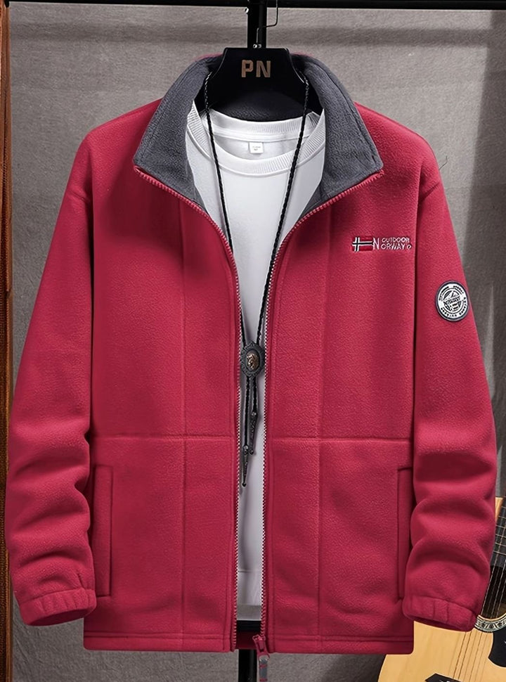 Theodore | Men's Classic Full-Zip Stand-Collar Outdoor Fleece Jacket