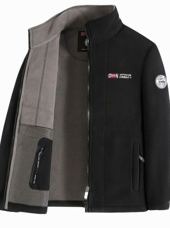 Theodore | Men's Classic Full-Zip Stand-Collar Outdoor Fleece Jacket