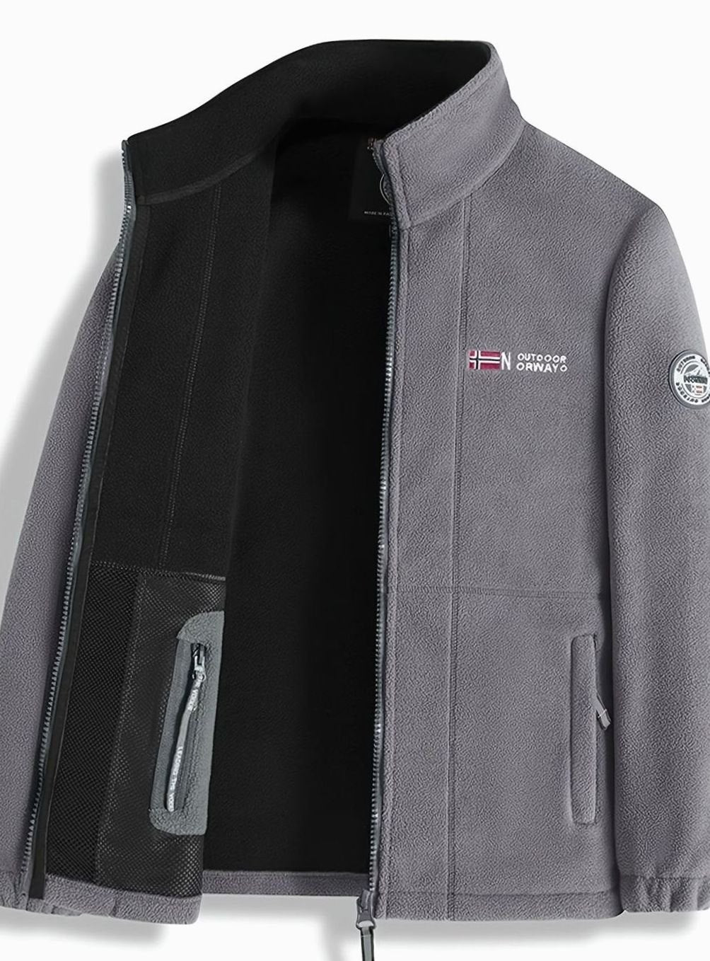 Theodore | Men's Classic Full-Zip Stand-Collar Outdoor Fleece Jacket