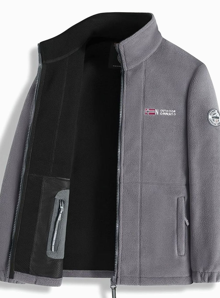 Theodore | Men's Classic Full-Zip Stand-Collar Outdoor Fleece Jacket