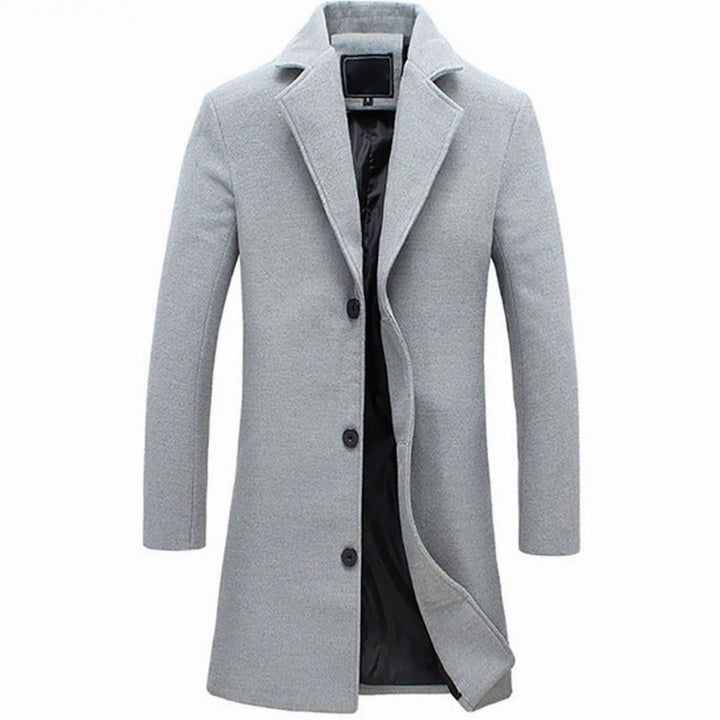 Sebastian | Men's Cold Weather Tailored -Blend Longline Trench Coat