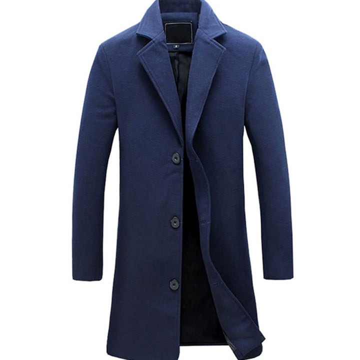 Sebastian | Men's Cold Weather Tailored -Blend Longline Trench Coat