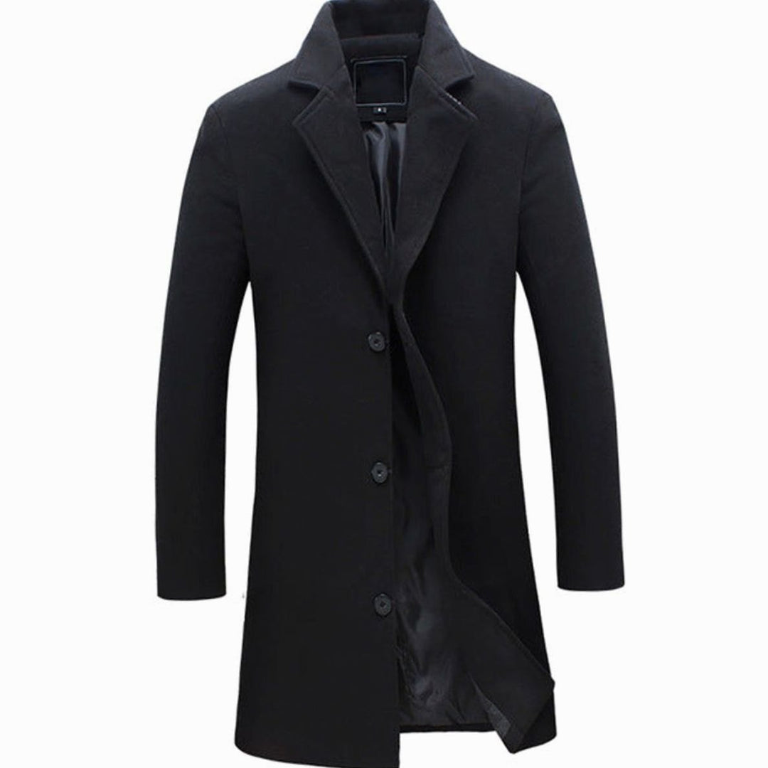Sebastian | Men's Cold Weather Tailored -Blend Longline Trench Coat