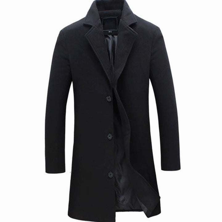 Sebastian | Men's Cold Weather Tailored -Blend Longline Trench Coat