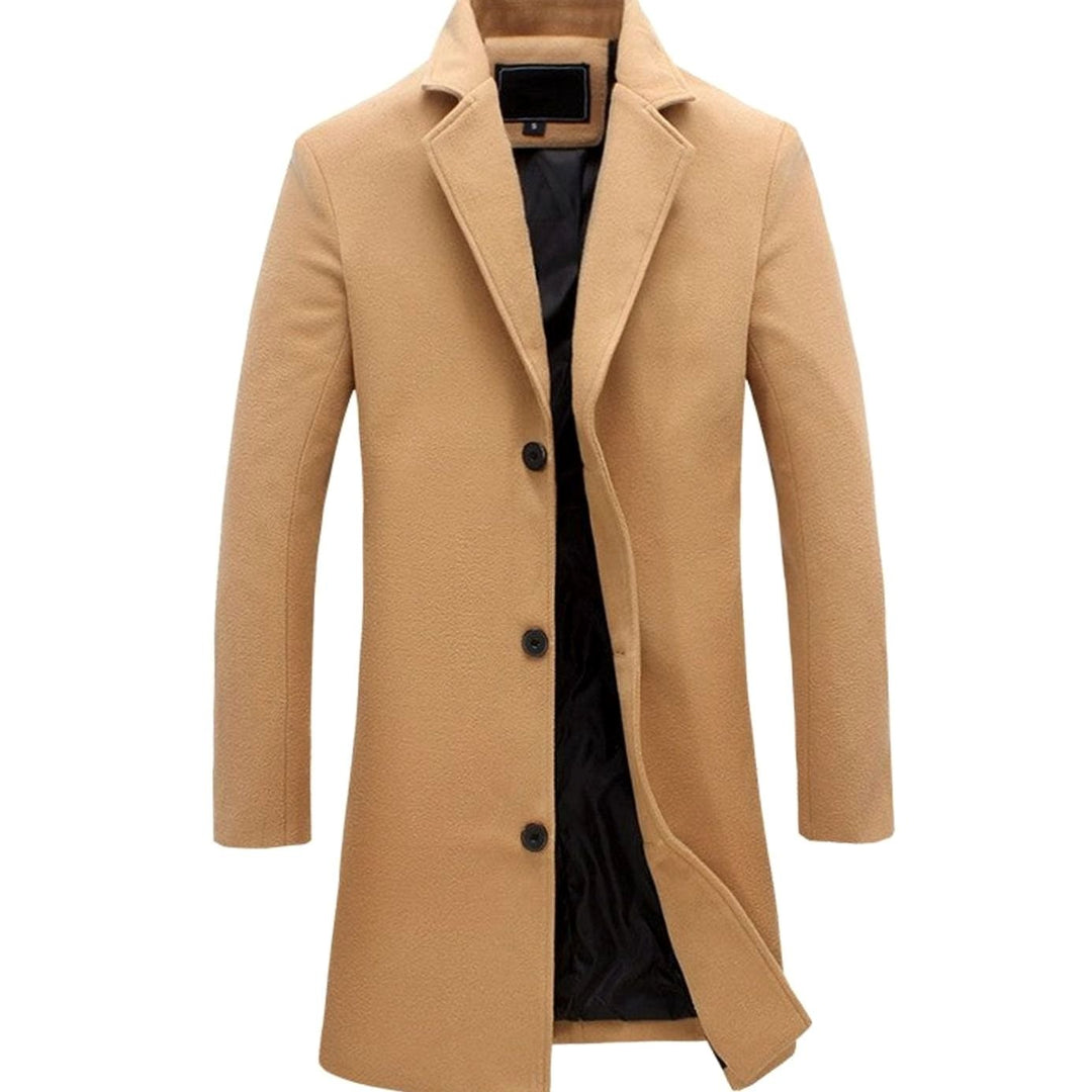 Sebastian | Men's Cold Weather Tailored -Blend Longline Trench Coat