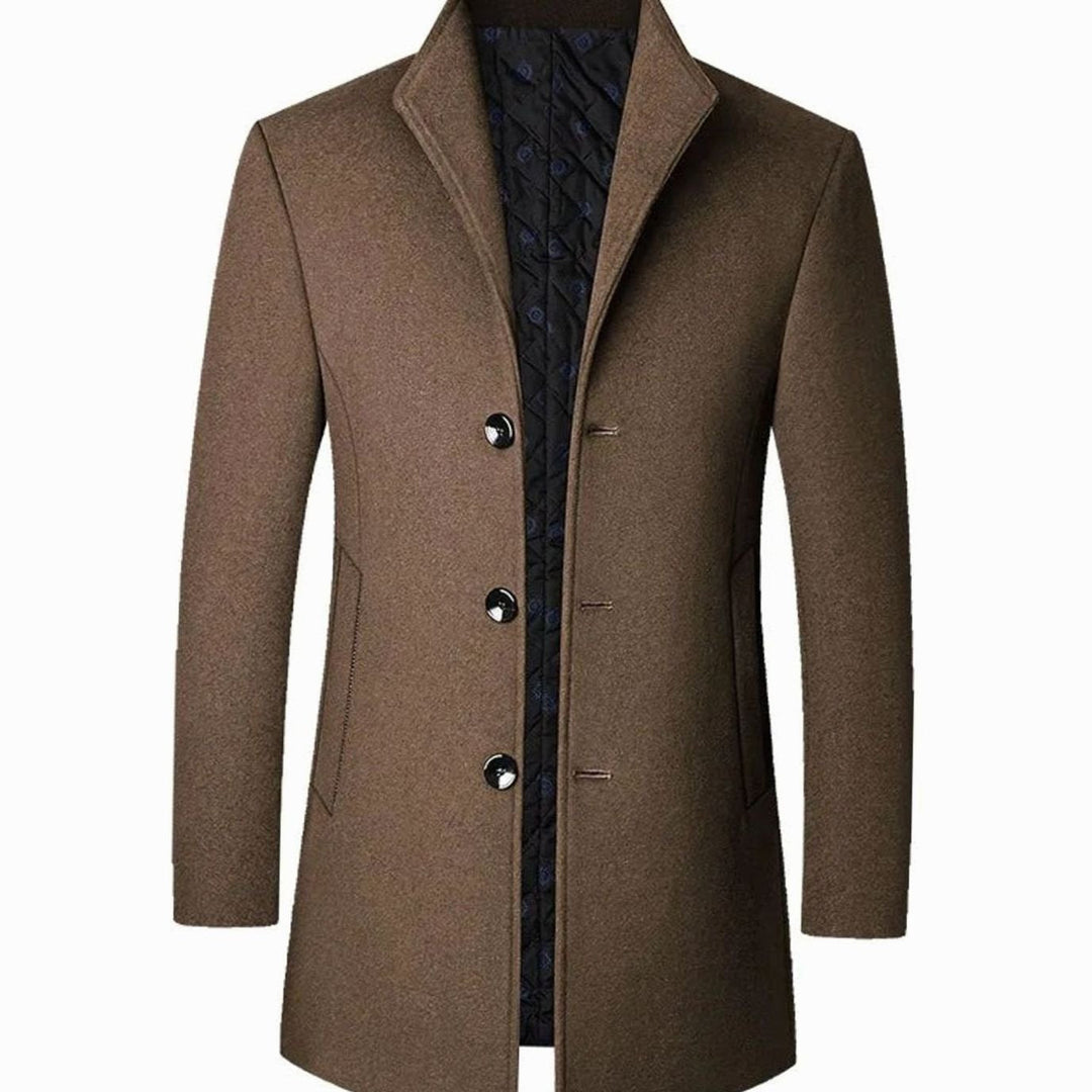 Theodore | Men's Cold Weather -Blend Single-Breasted Overcoat