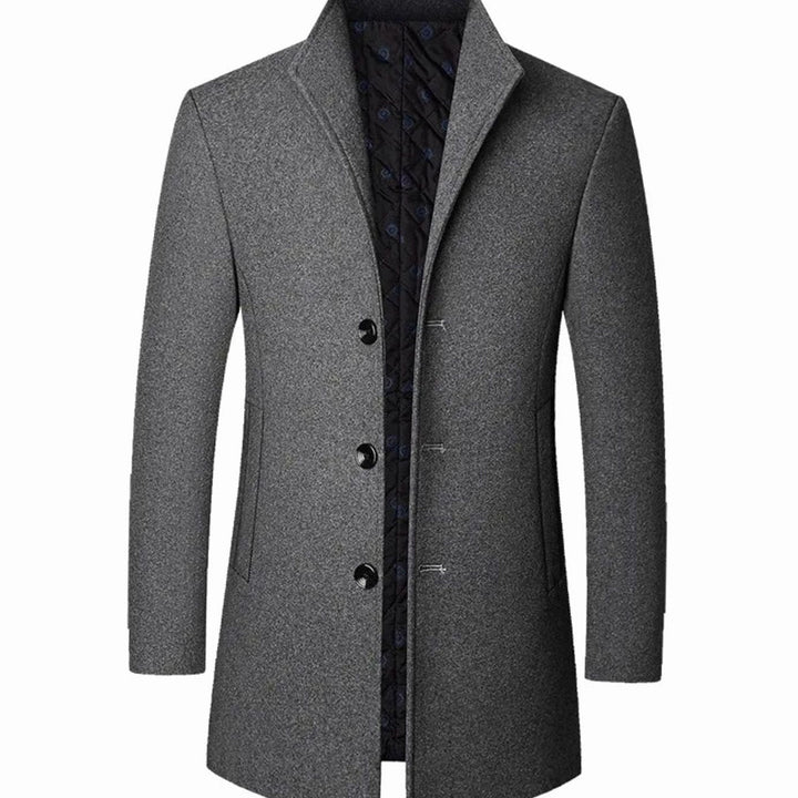 Theodore | Men's Cold Weather -Blend Single-Breasted Overcoat
