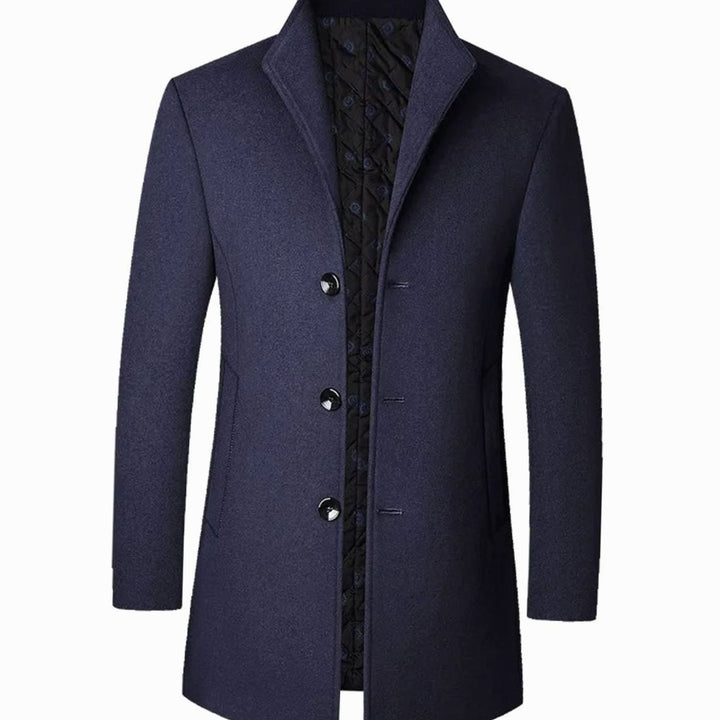 Theodore | Men's Cold Weather -Blend Single-Breasted Overcoat
