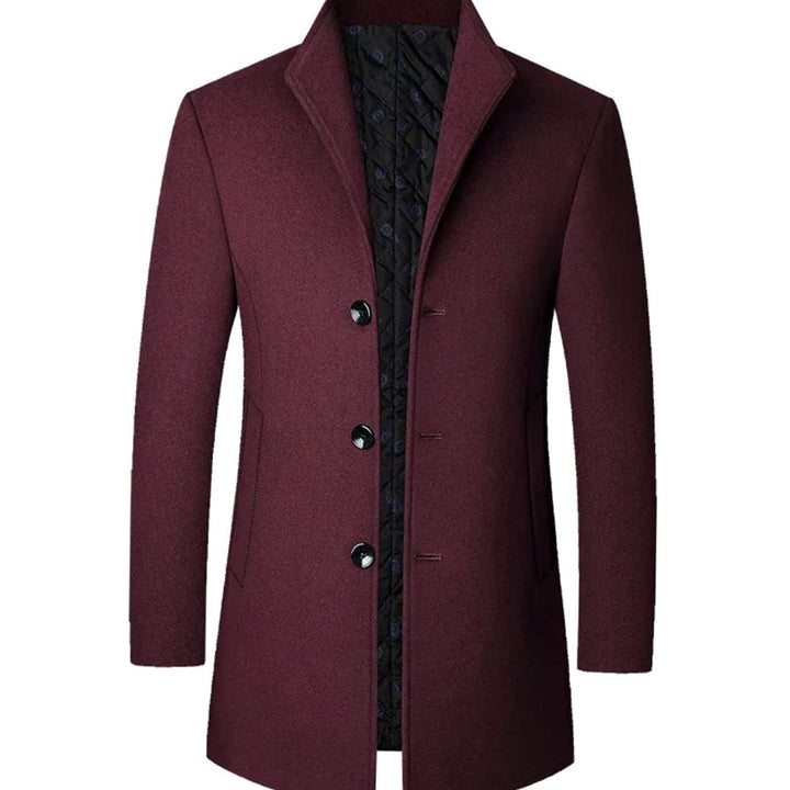 Theodore | Men's Cold Weather -Blend Single-Breasted Overcoat