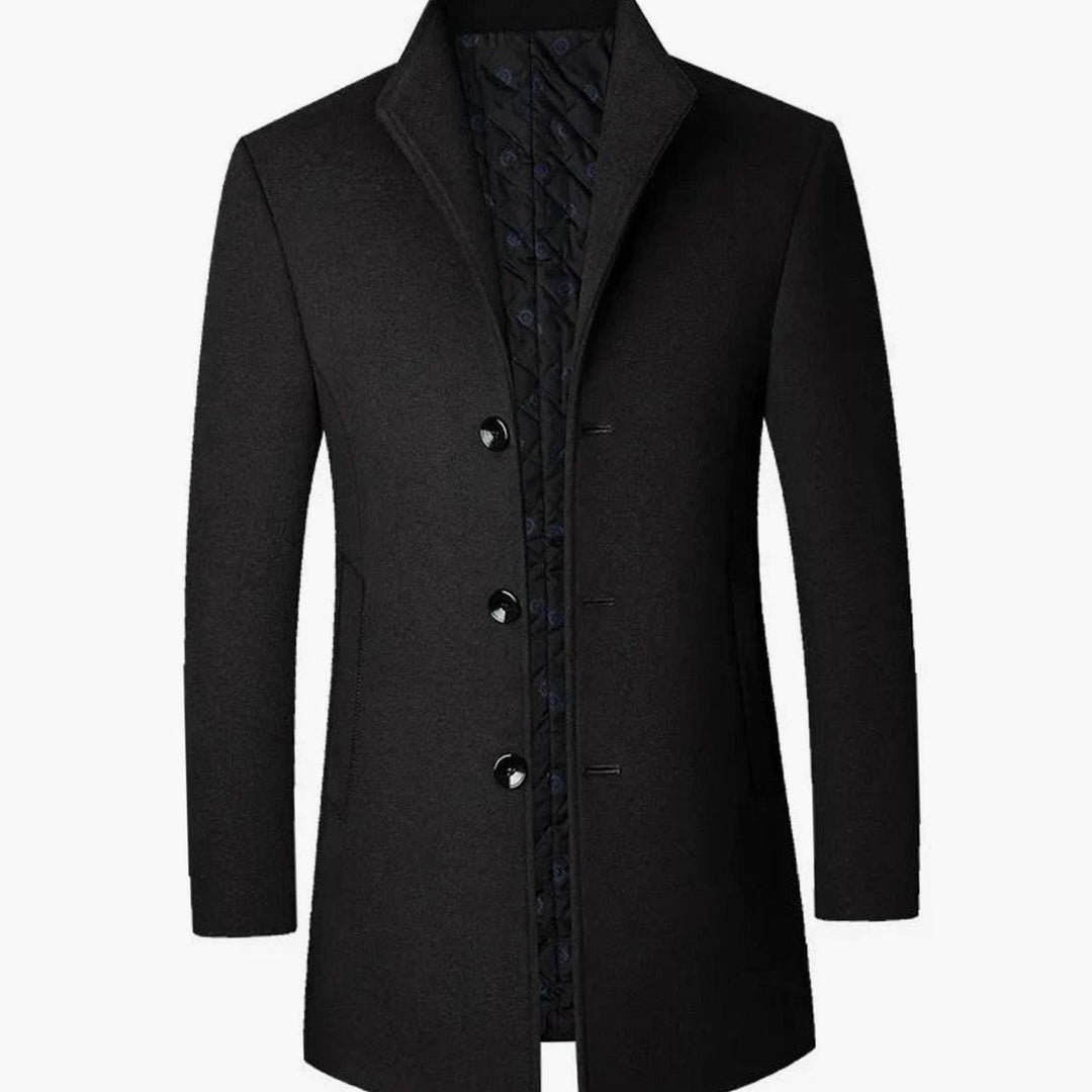 Theodore | Men's Cold Weather -Blend Single-Breasted Overcoat