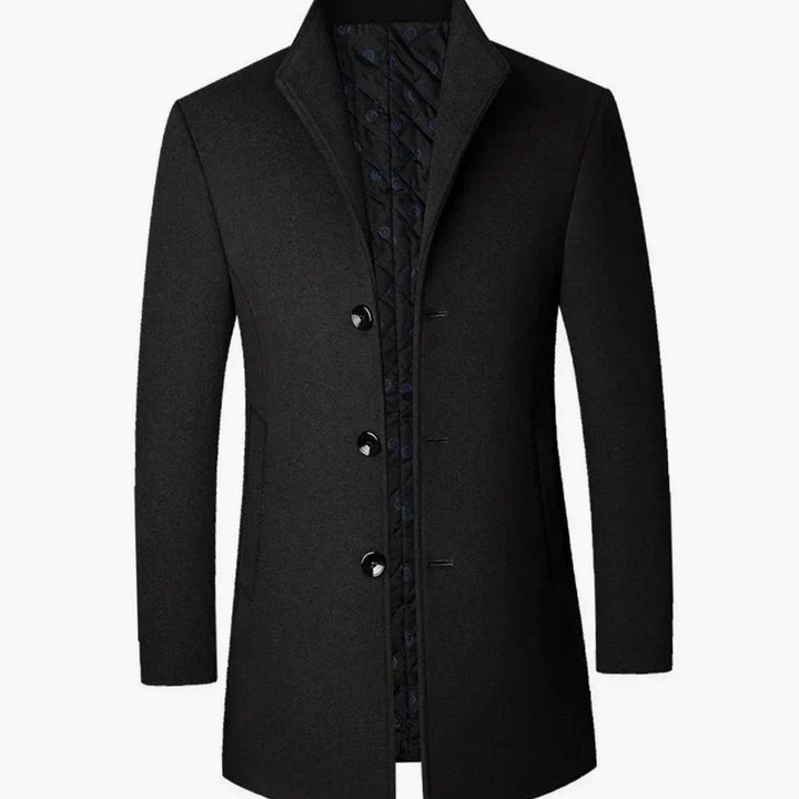 Theodore | Men's Cold Weather -Blend Single-Breasted Overcoat