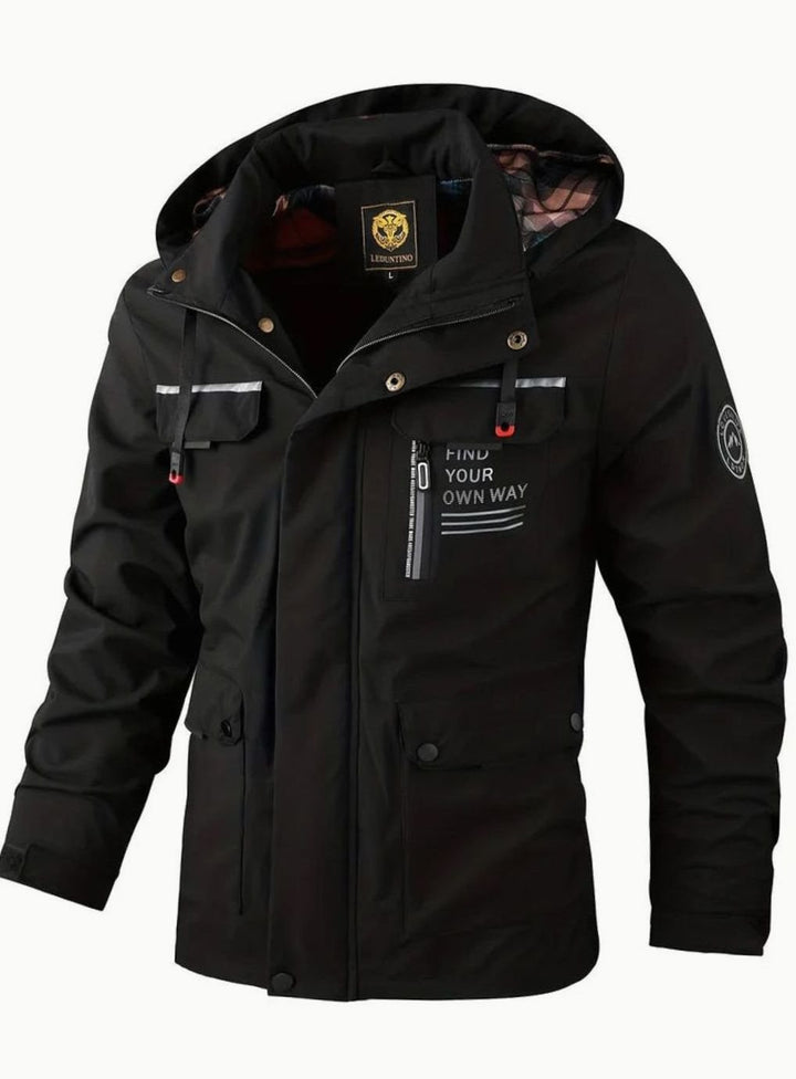 Theodore | Men's Hooded Waterproof Insulated Winter Jacket Multi-Pocket