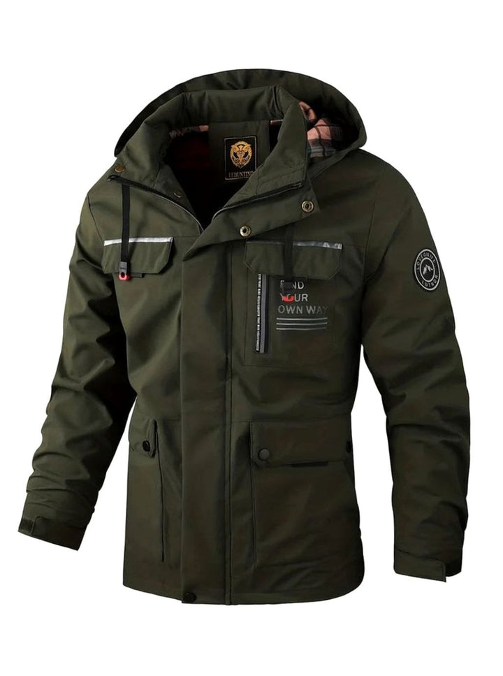 Theodore | Men's Hooded Waterproof Insulated Winter Jacket Multi-Pocket