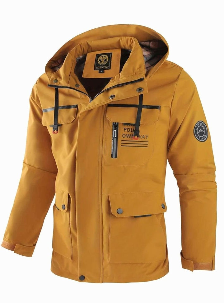 Theodore | Men's Hooded Waterproof Insulated Winter Jacket Multi-Pocket
