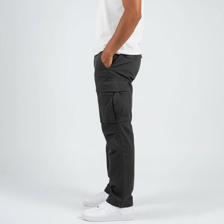 Leo | Men's Relaxed-Fit Multi-Pocket Cargo Pants Streetwear