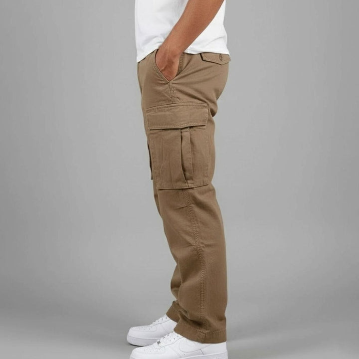 Leo | Men's Relaxed-Fit Multi-Pocket Cargo Pants Streetwear