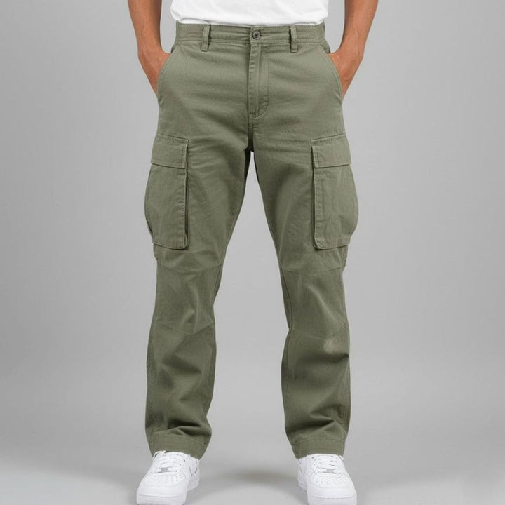 Leo | Men's Relaxed-Fit Multi-Pocket Cargo Pants Streetwear